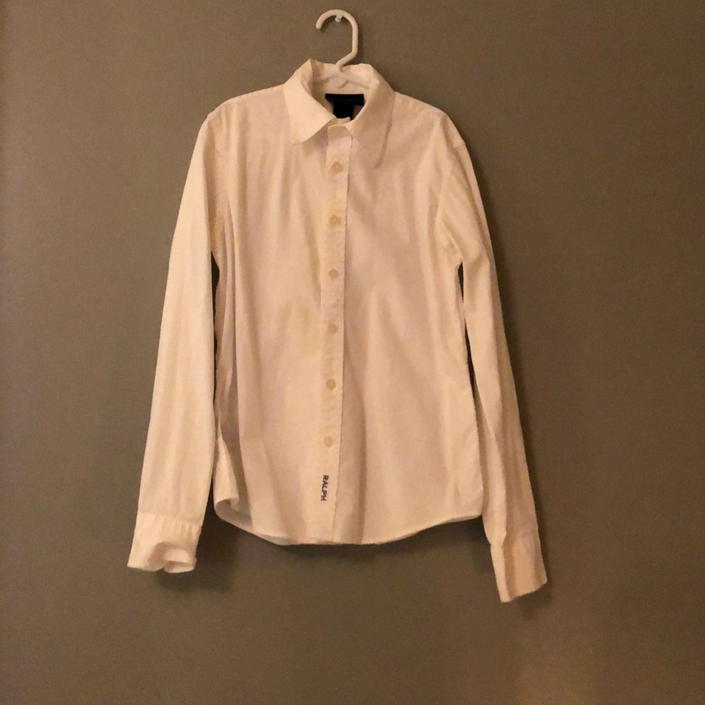 Ralph Lauren white Boys button down shirt